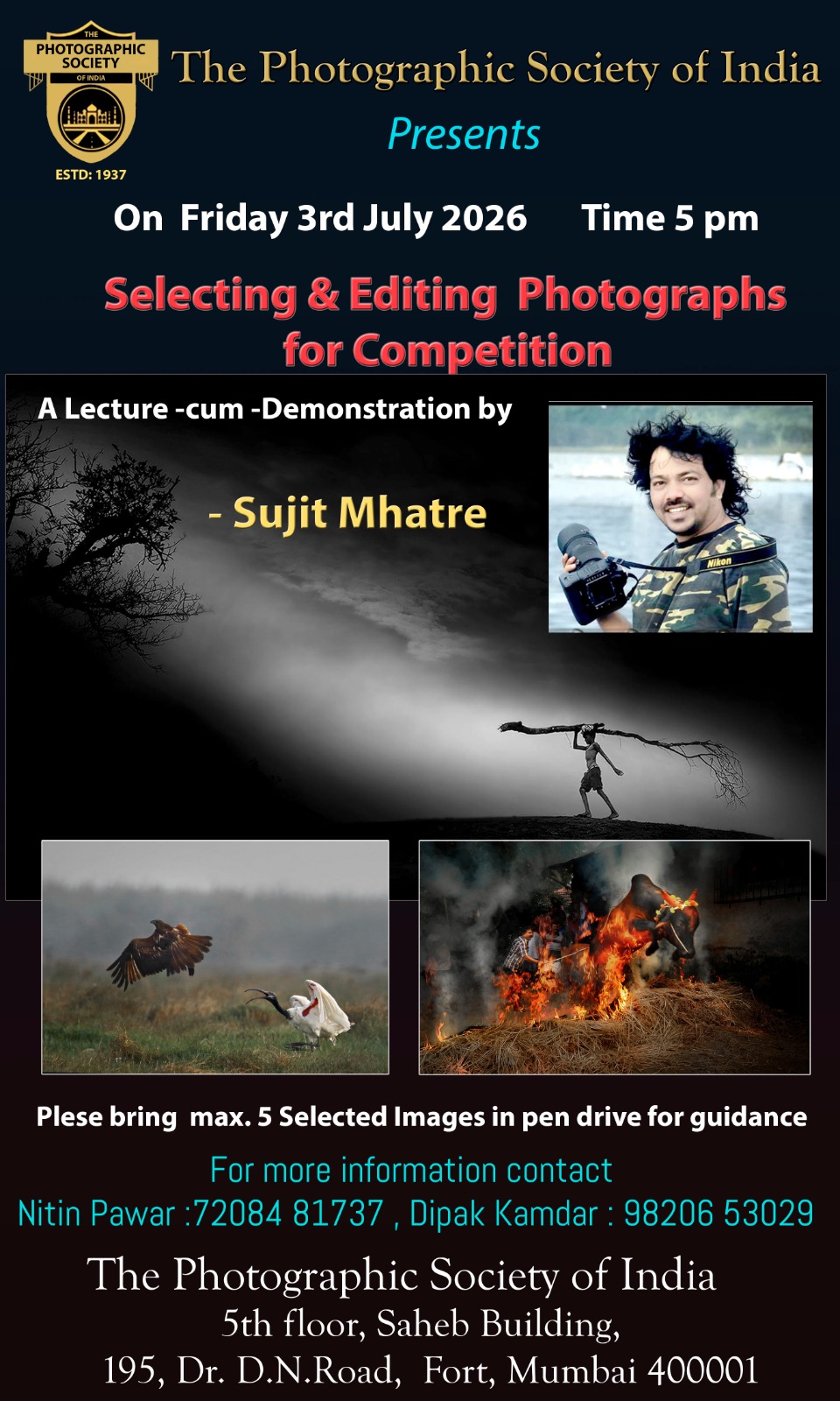 Friday Programme: Selecting & Editing Photographs for Competition